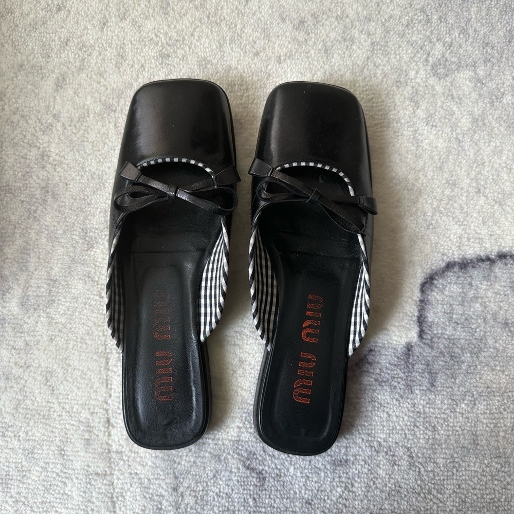 Vintage Miu Miu Flats Mules